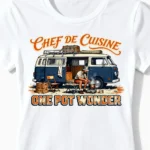 One Pot Wonder | Lustiges Camping & Vanlife T-Shirt für Damen & Roadtrip-Ladies weiss Close-Up