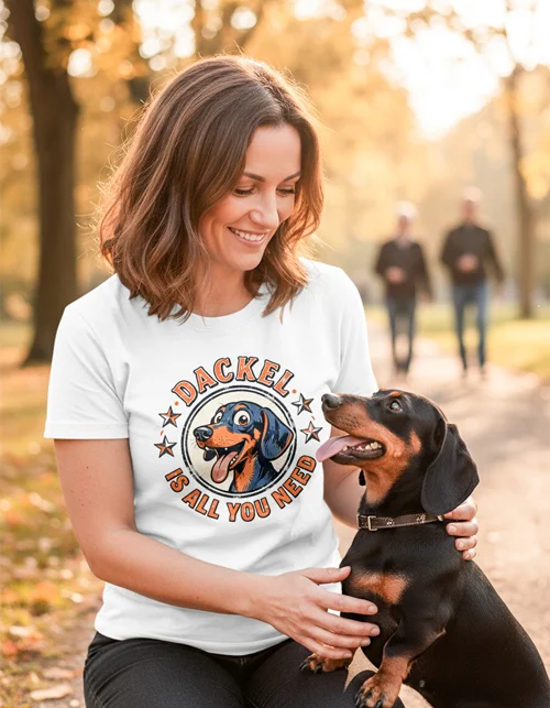 Dackel Is All You Need | Lustiges Damenshirt für stolze Dackel-Frauchen