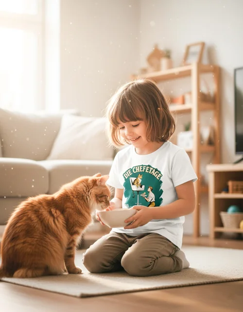 Die Chefetage | Süßes Katzen-Kindershirt für den kleinsten Assistenten der Geschäftsleitung