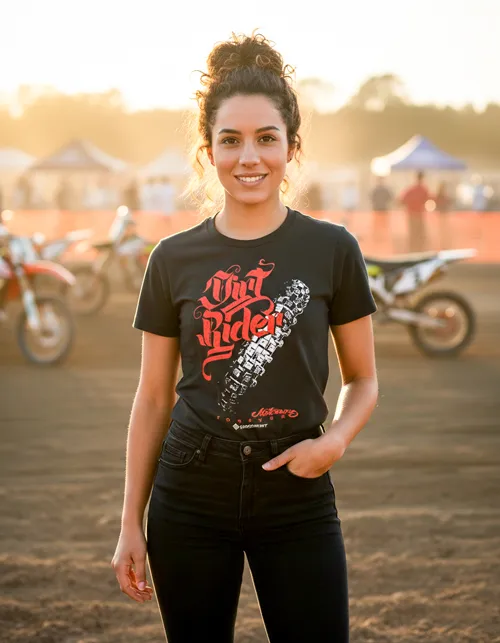 Dirt Rider | Cooles Motocross-Damenshirt für echte Offroad-Queens mit Benzin im Blut