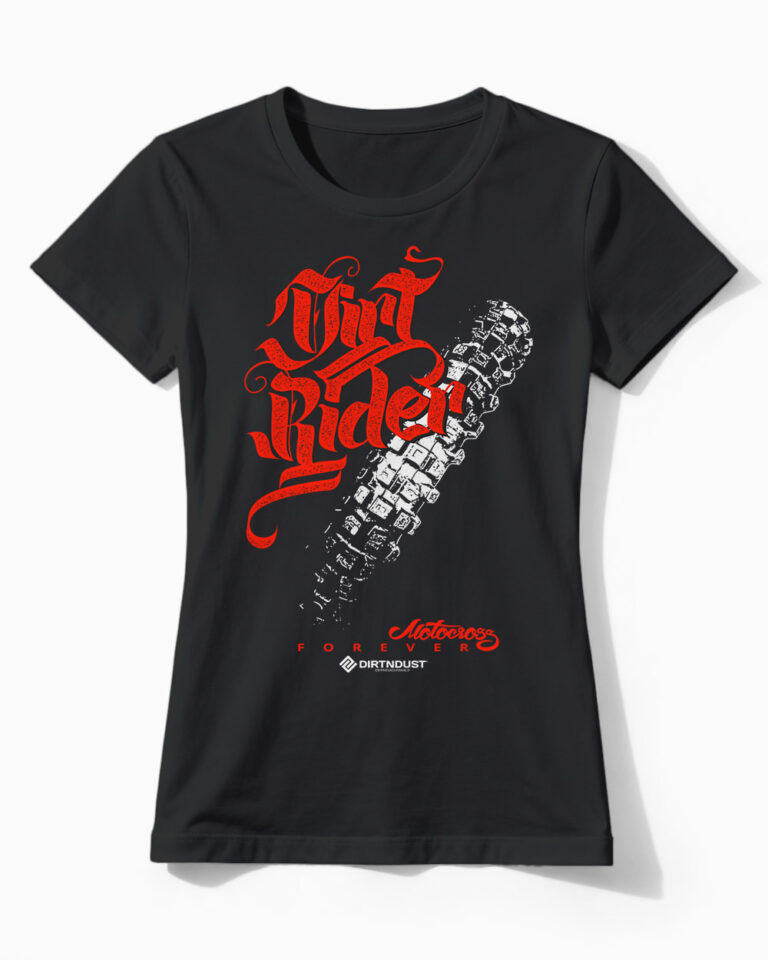 DirtNDust DirtRider | Motocross-Damenshirt schwarz