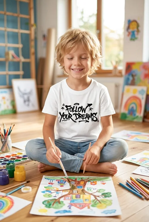 Follow Your Dreams | Das coole Kindershirt für kleine Abenteurer mit großen Träumen