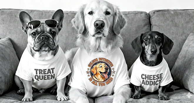 Lustige Hundeshirts & Halstücher: Coole Styles für Raubauken, Diven & Fellnasen mit Charakter