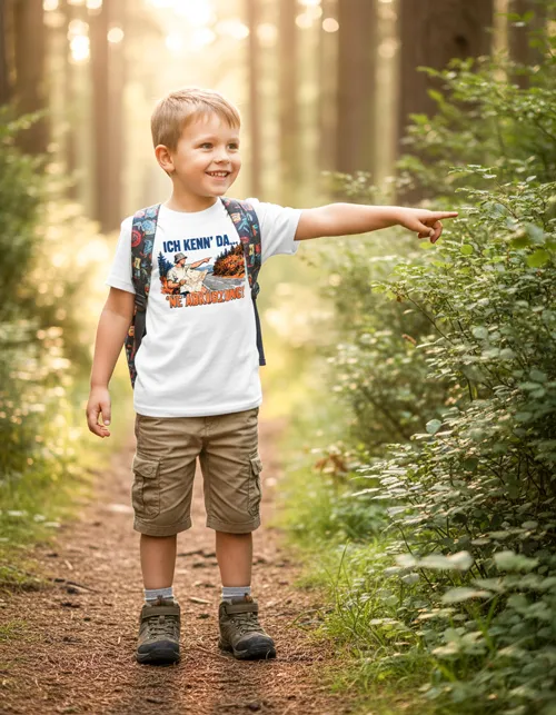 Ich kenn' da 'ne Abkürzung! | Lustiges Outdoor Shirt für kleine Entdecker