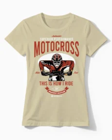 Holeshot Hustler | Motocross & Enduro T-Shirt für Damen & die maximale Power am Start beige