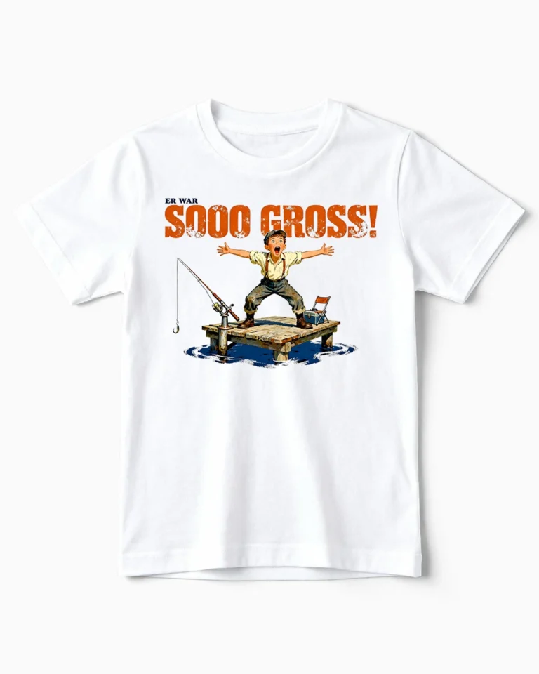 Sooo Gross | Angler Kindershirt weiss