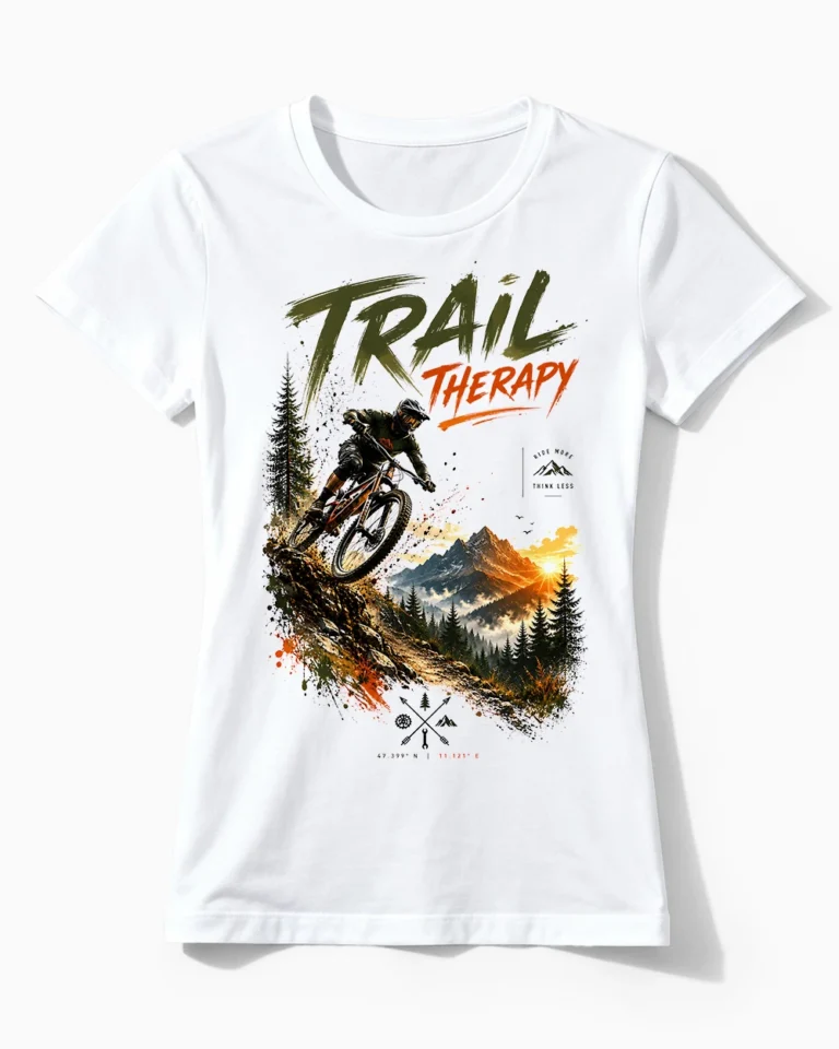Trail Therapy | Mountainbike & Fahrrad T-Shirt für Damen weiss