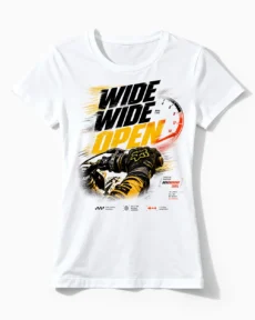 Wide Wide Open | Motocross & Enduro T-Shirt für Damen weiss